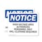 Signmission High Voltage Area Authorized Personnel Only OSHA Notice Sign, Vinyl Decal, 10in W x 7in L, 2PK OS-2PACK-NS-D-710-L-13506 - alternate 1